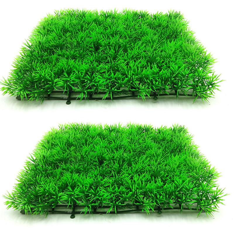 Planted Aquarium Materials - 인공 녹색 잔디 식물 잔디 잔디