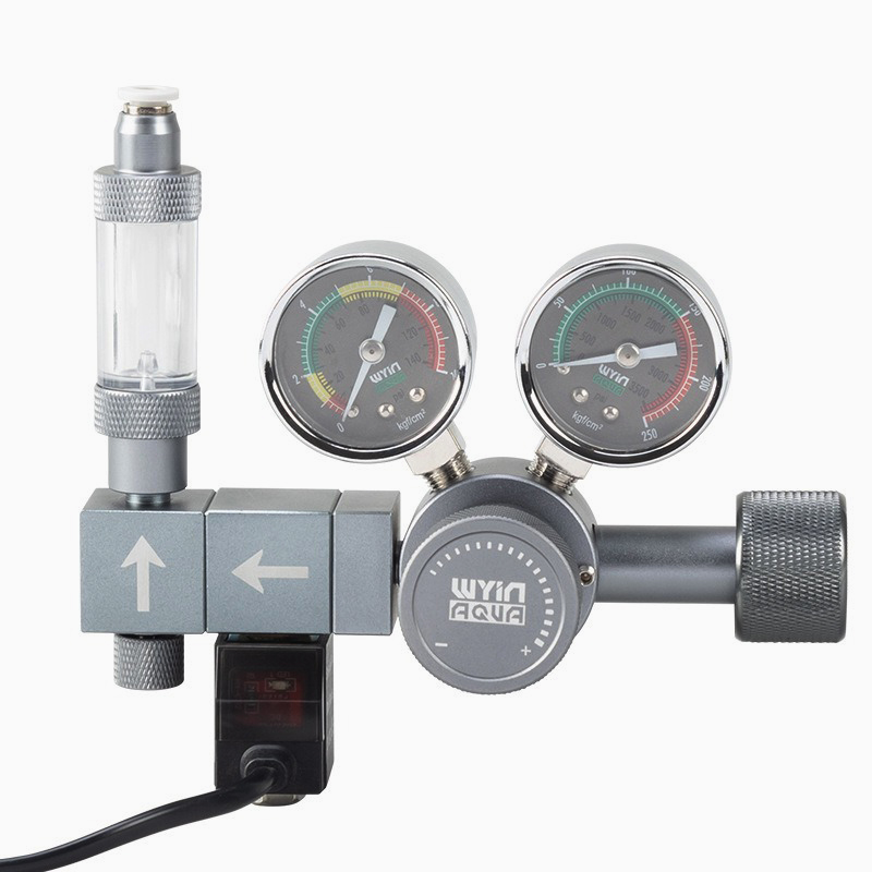 Co2 Regulator Dual Stage - 수족관 CO2 레귤레이터 듀얼 미터 전자기식