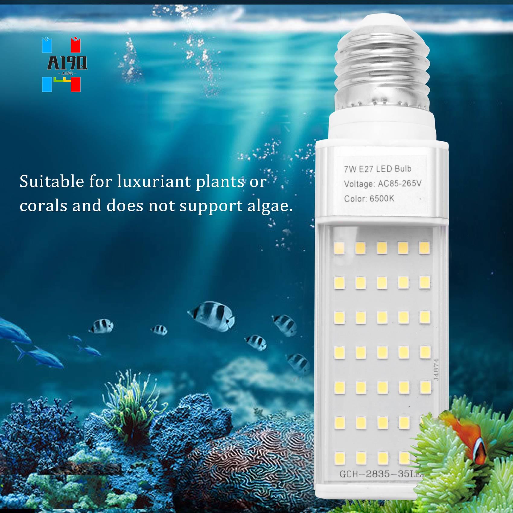 Planted Aquarium Materials - A19Q-Fishpod 흰색 식물 수족관 7W 성장