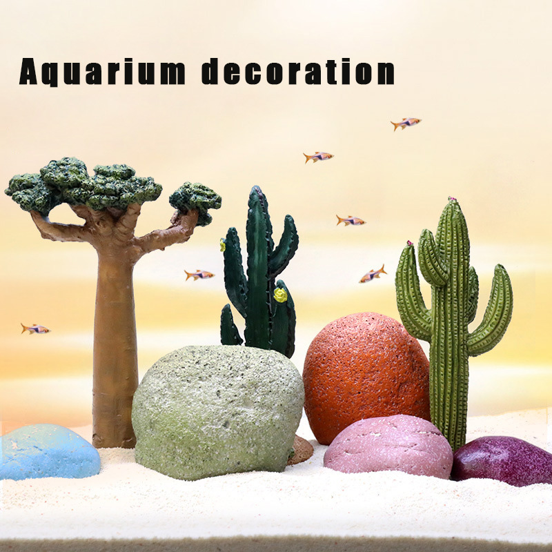 Planted Aquarium Models - 어항 장식 수족관 선인장 모형 DIY