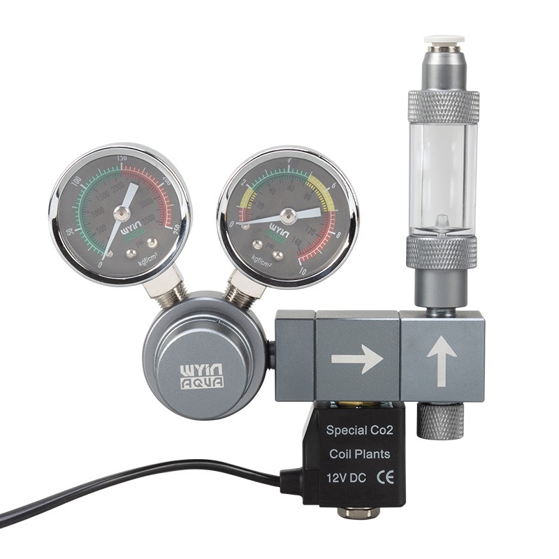 Co2 Regulator Dual Stage - 수족관 CO2 조절기 듀얼 미터 솔레노이드
