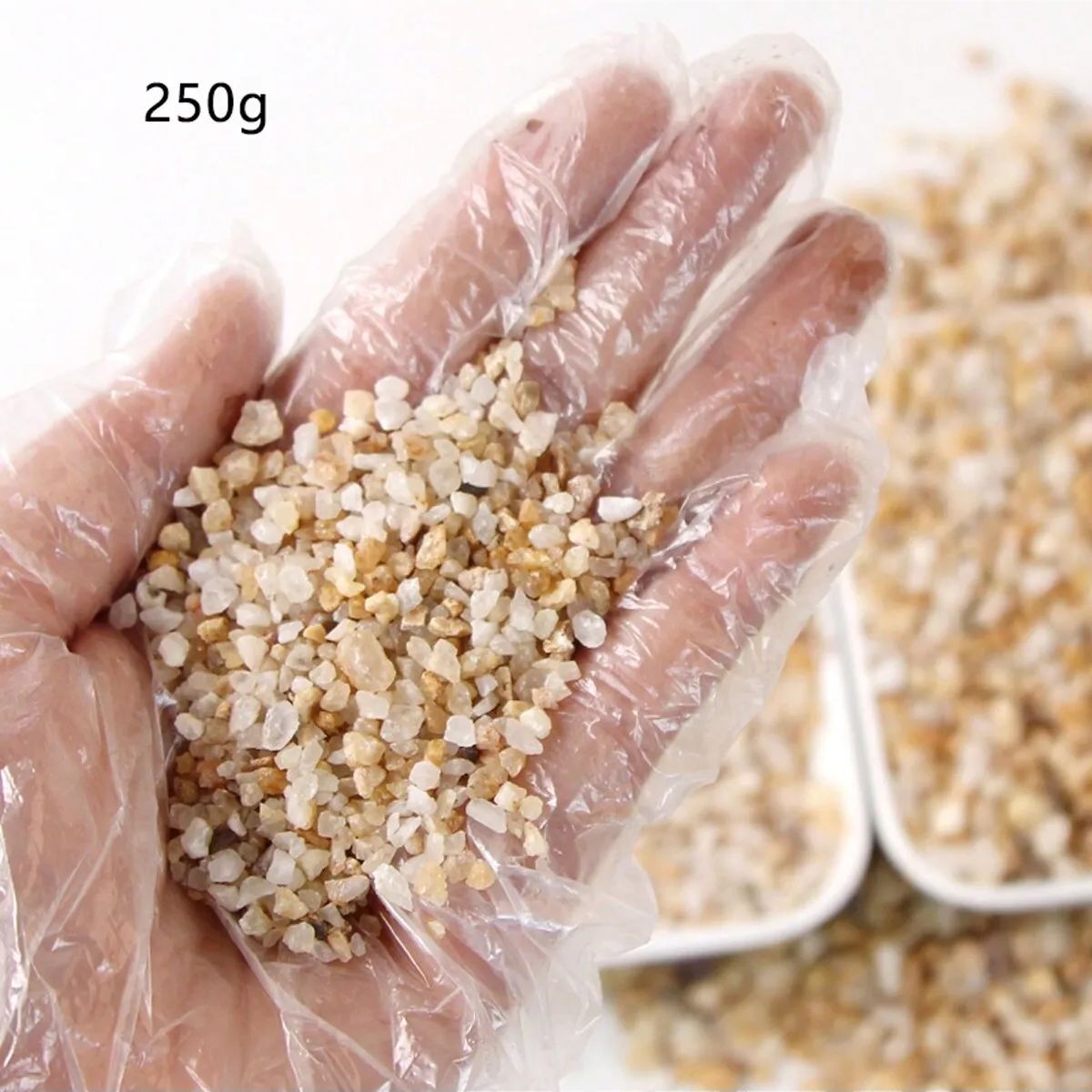 1pc-250g 천연 크리스탈 자갈 돌 마이크로 조경  - Aquarium Planted Sand 리뷰 및 가격