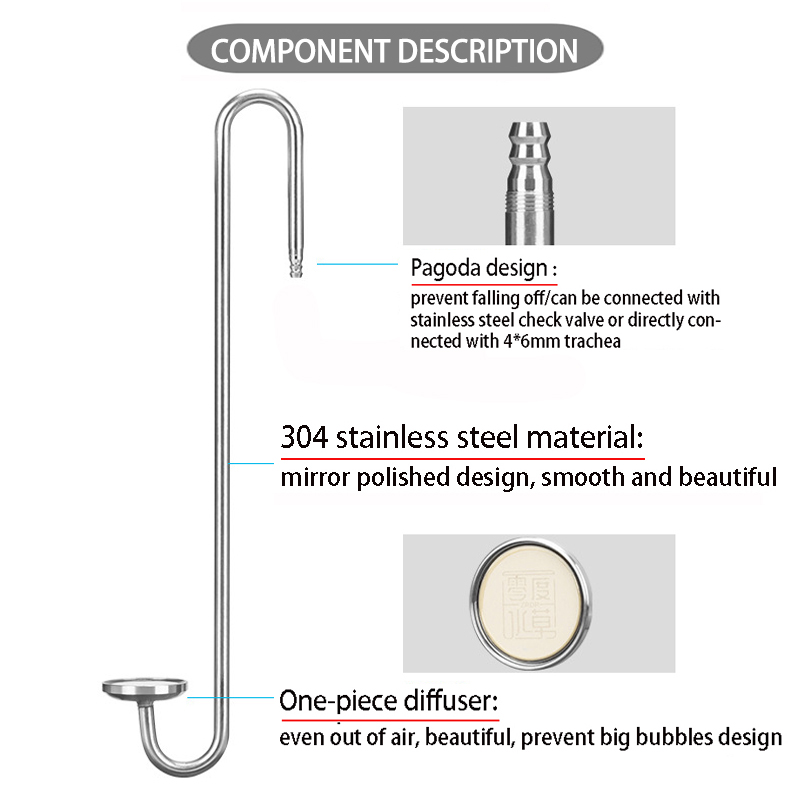 ZRDR 수족관 CO2 디퓨저 스테인리스 스틸 소재 무 - Planted Aquarium Materials 리뷰 및 가격