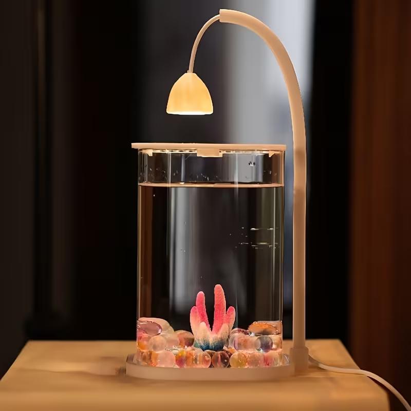 360 °   파노라마 투명 데스크탑 어항 미니 수족관 - Planted Aquarium Betta 리뷰 및 가격
