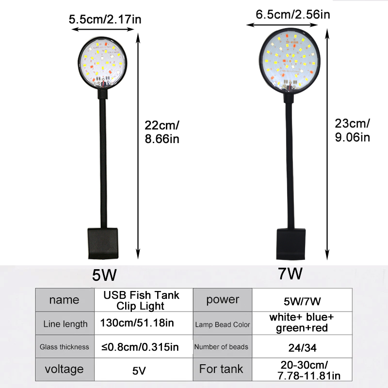 USB 수족관 LED 램프 어항 조명 장식 수생 식물  - Led Planted Tank Light 리뷰 및 가격