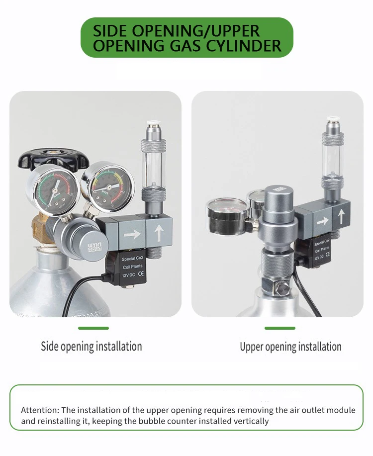 수족관 CO2 조절기 듀얼 미터 솔레노이드 밸브 퀵 플 - Co2 Regulator Dual Stage 리뷰 및 가격