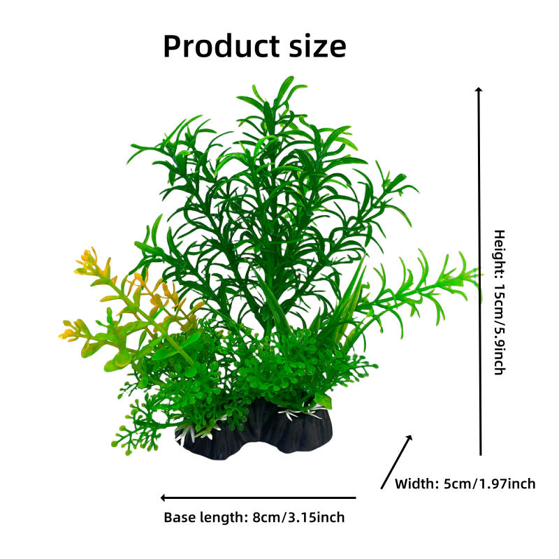 수족관 장식 세트-활기찬 녹색 플라스틱 식물 장식품-어 - Planted Aquarium Materials 리뷰 및 가격