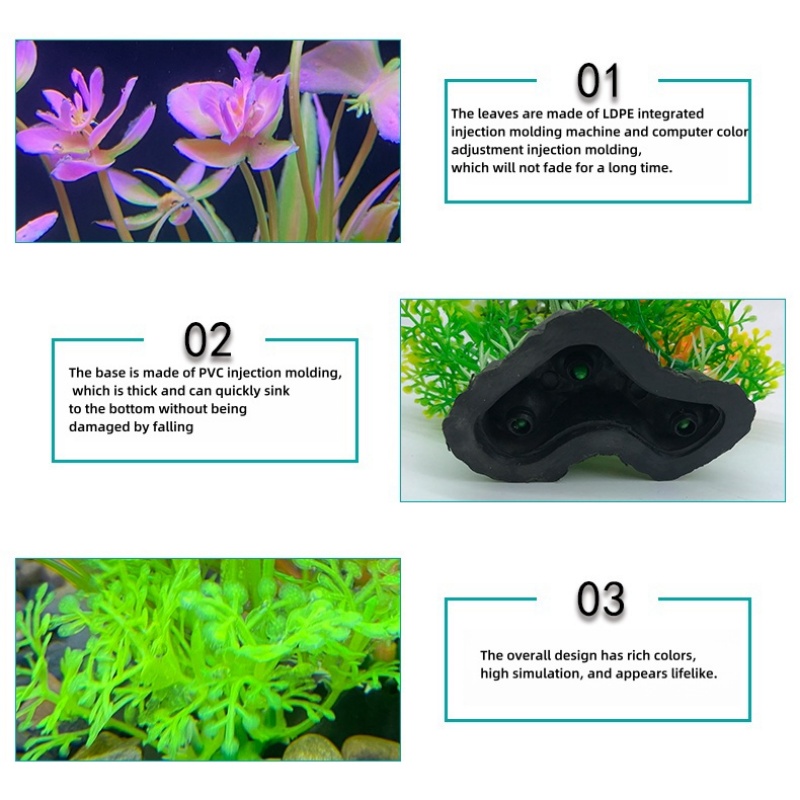 수족관 장식 세트-활기찬 녹색 플라스틱 식물 장식품-어 - Planted Aquarium Materials 리뷰 및 가격