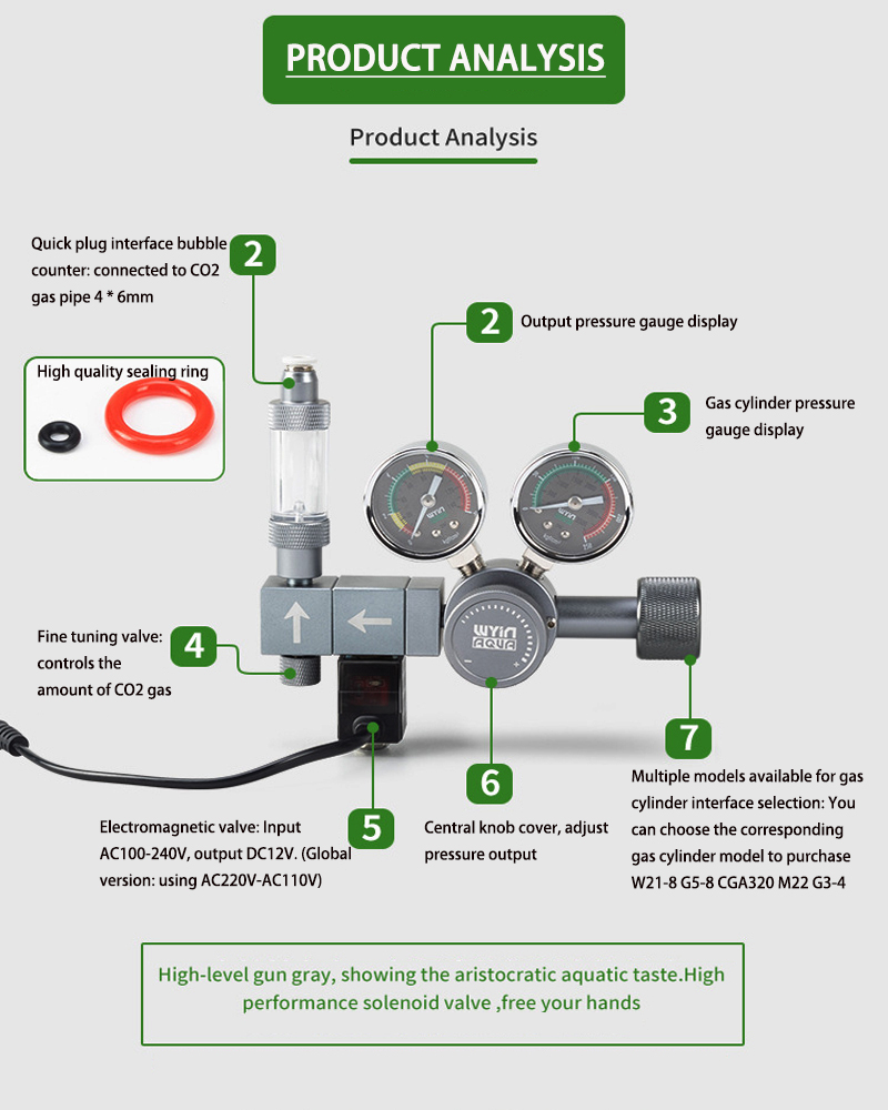 수족관 DIY CO2 레귤레이터 이중 스테이지 압력 조 - Co2 Regulator Dual Stage 리뷰 및 가격