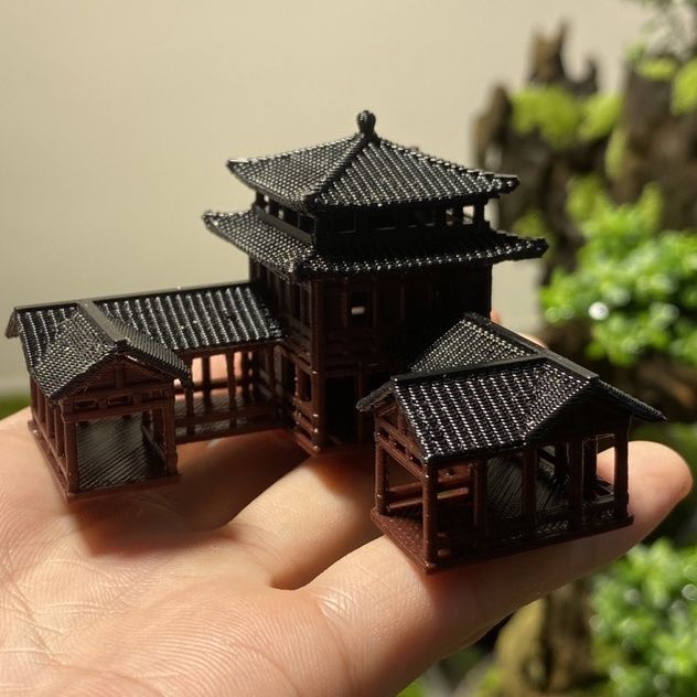 플라스틱 중국 스타일 고대 건축 모델 수족관 마이크로  - Planted Aquarium Models 리뷰 및 가격