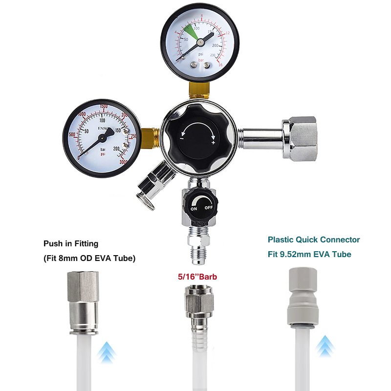 소다수 탄산 맥주 양조를 위한 이중 게이지 이산화탄소  - Co2 Regulator Dual Stage 리뷰 및 가격