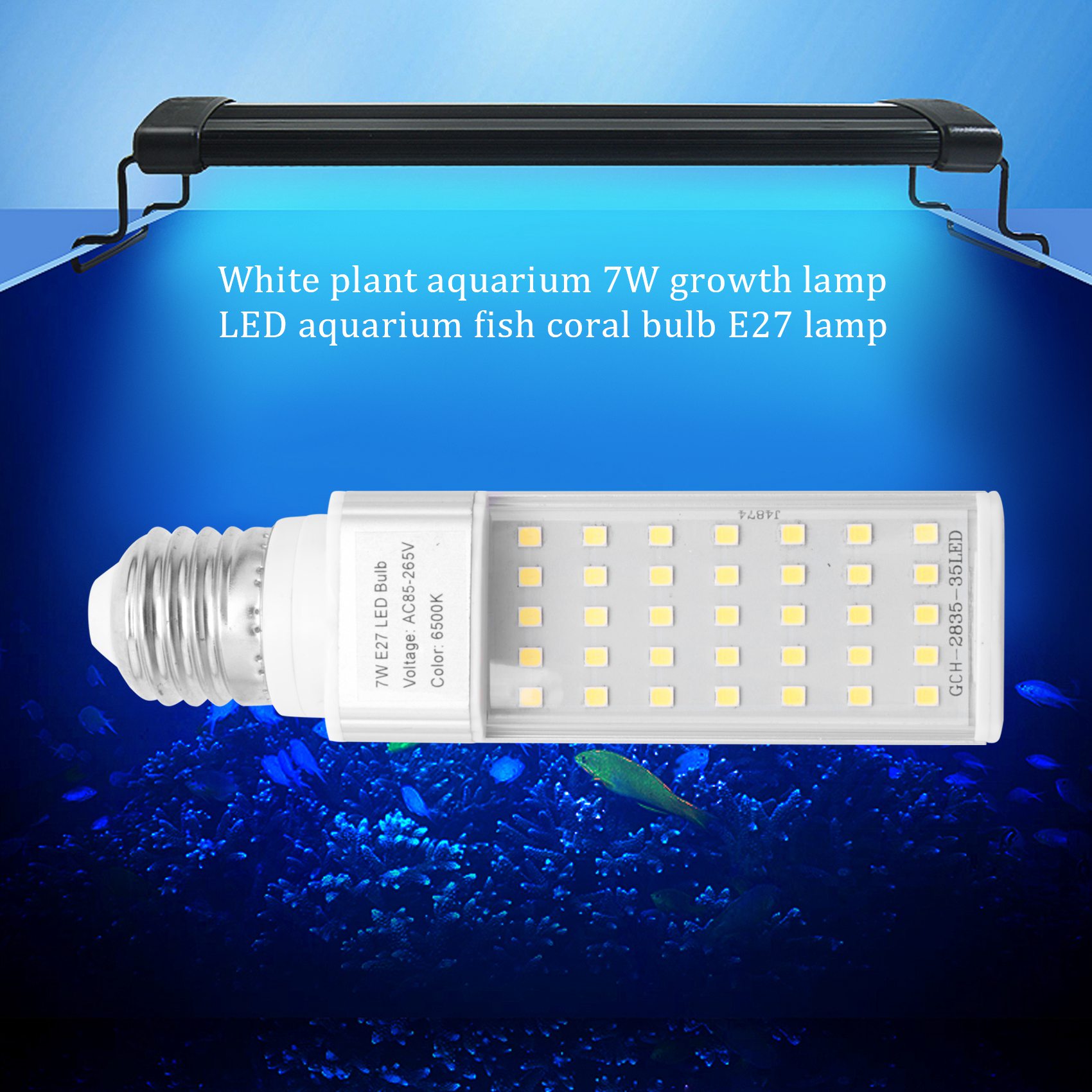 A19Q-Fishpod 흰색 식물 수족관 7W 성장 빛 - Planted Aquarium Materials 리뷰 및 가격