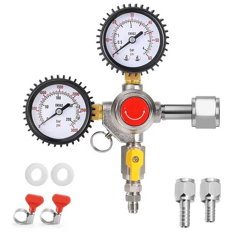 CO2 레귤레이터 생맥주 레귤레이터 60PSI 출력 압 - Co2 Regulator Dual Stage 리뷰 및 가격
